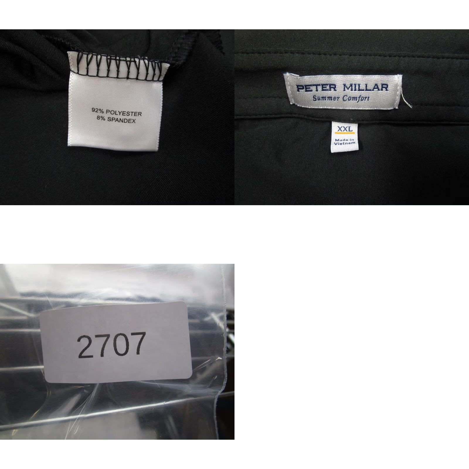 Peter Millar Peter Millar Polo Shirt Mens 2XL Black Summer Comfort Golf Performance Oil Field Shirt 2XL Mens Black Golf Polo Size US XXL / EU 58 / 5 - 8 Thumbnail