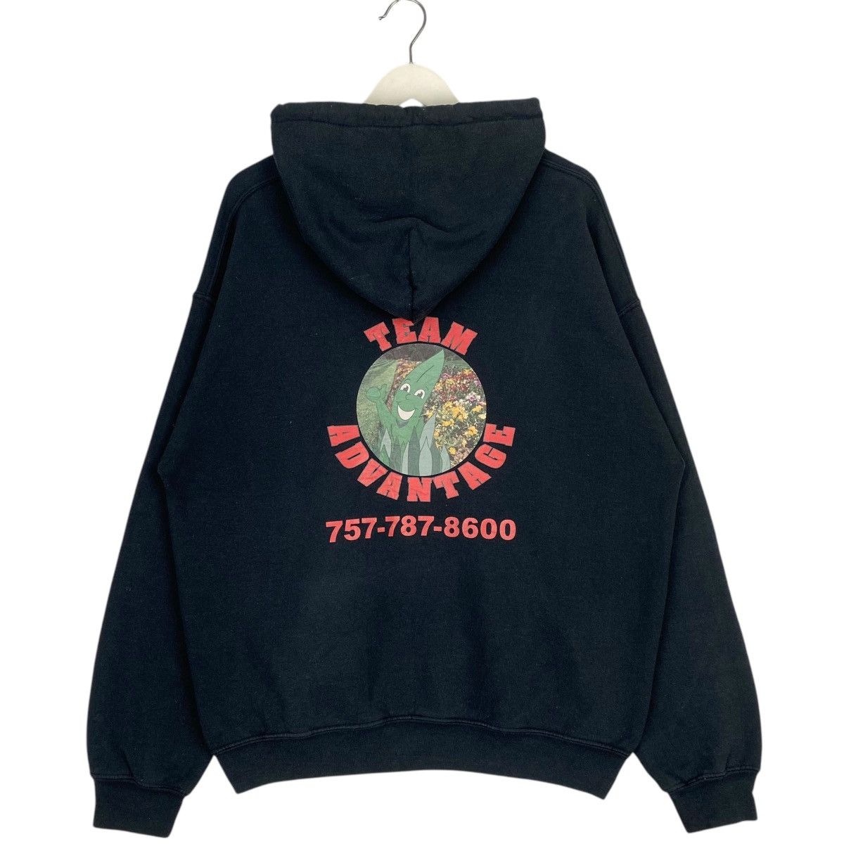 Gildan × Vintage Vintage Gildan Heavy Hoodie Printed Sweater Black Size US M / EU 48-50 / 2 - 7 Thumbnail
