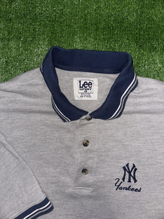 Sweat Lee Sport New York Yankees – Vintage Années 90 – Gris – Taille L/XL – Homme