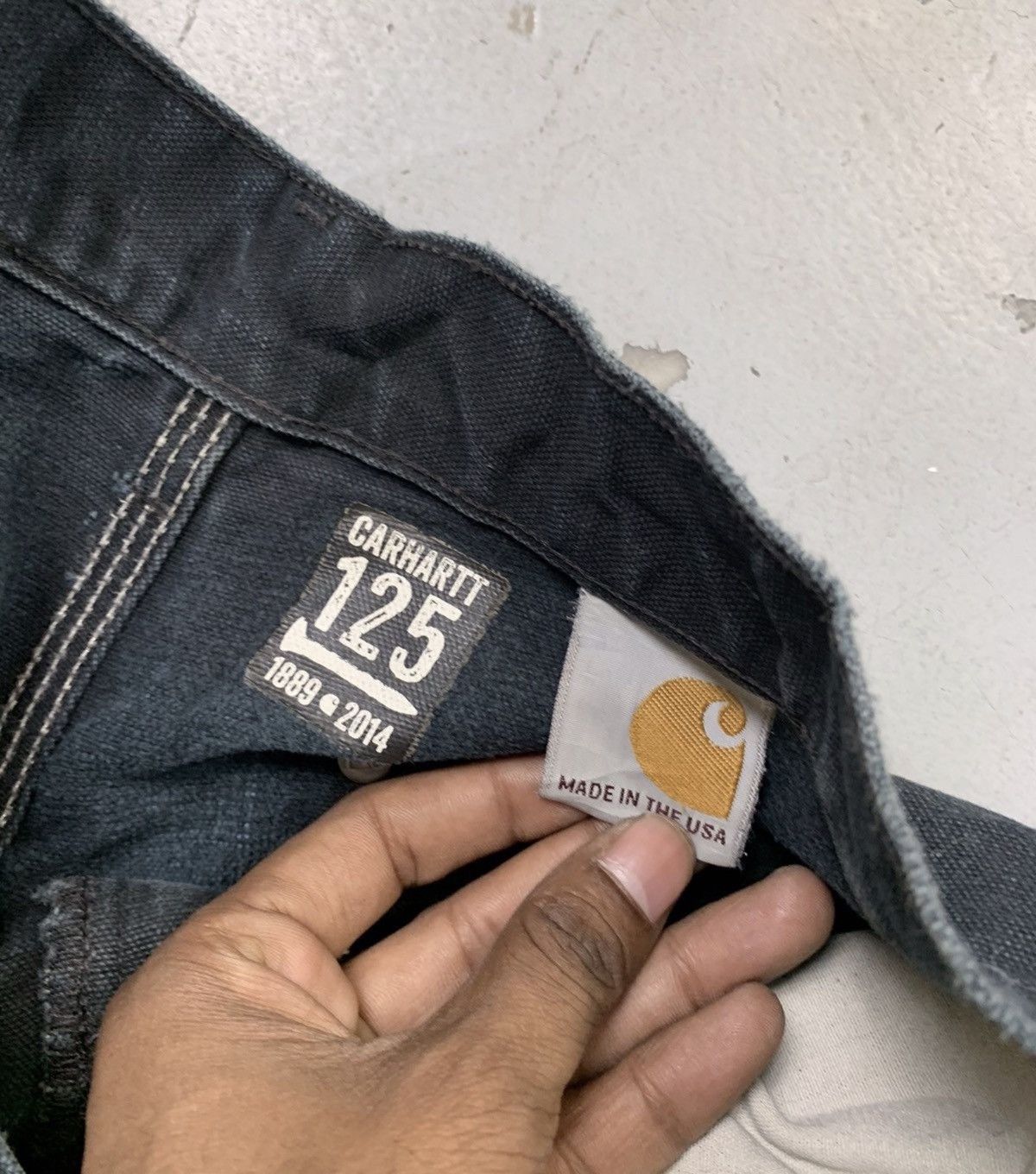 Carhartt Vintage carhartt b01 blk double knee denim Size US 30 / EU 46 - 7 Thumbnail