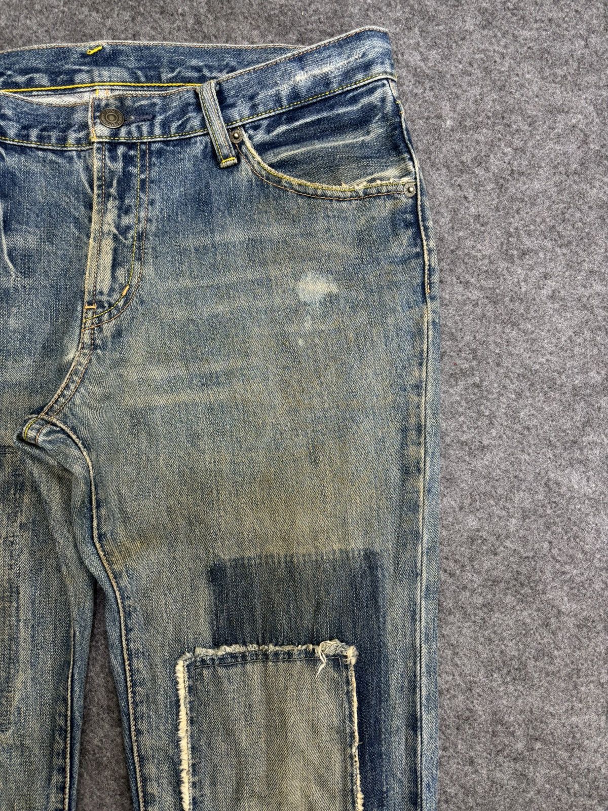 PPFM 💥PPFM Patchwork💥Archival Patchwork Distressed Denim F595 Size US 33 - 3 Thumbnail
