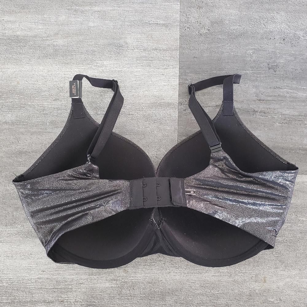 Designer Black Shimmer VS Bustier Bra Size ONE SIZE - 2 Thumbnail