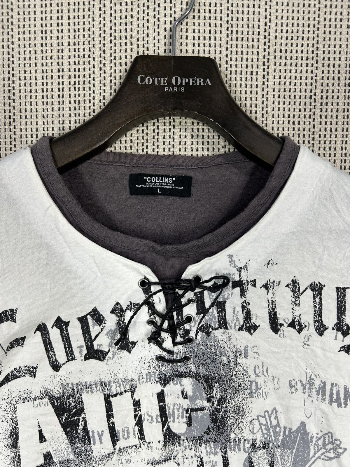Seditionaries Vintage y2k avant grade collins double layer tshirt Size US L / EU 52-54 / 3 - 2 Thumbnail