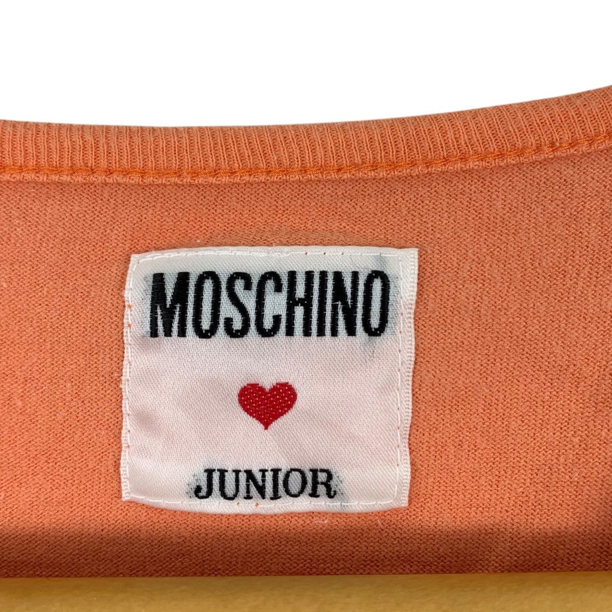 Moschino × Vintage Vintage MOSCHINO JUNIOR Italy Brand Sleeveless Orange Shirt Size US XS / EU 42 / 0 - 4 Thumbnail