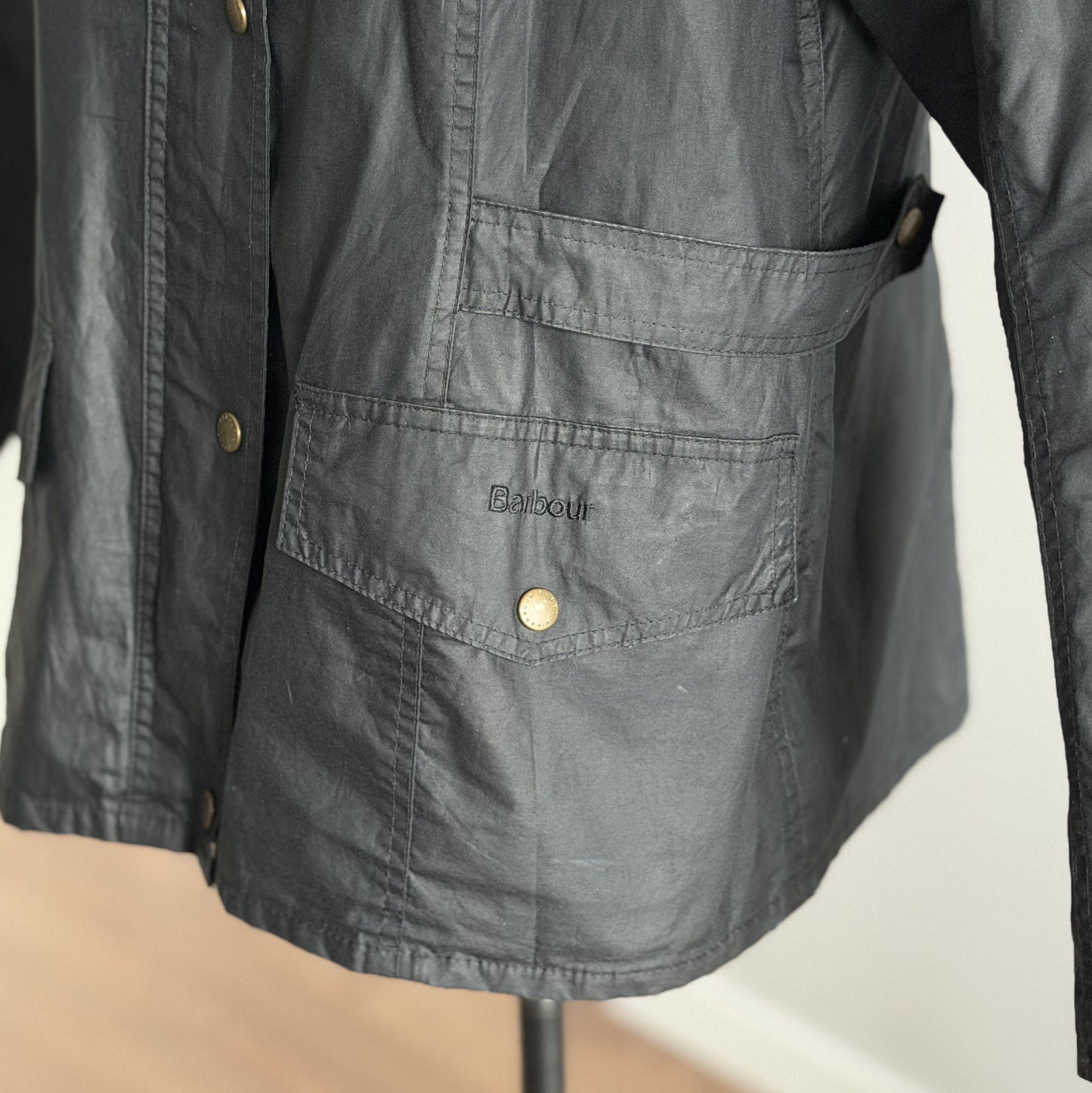 Barbour BARBOUR Tennant Wax Jacket Black Made E Rewax British Style Size XXL / US 16-18 / IT 52-54 - 5 Thumbnail