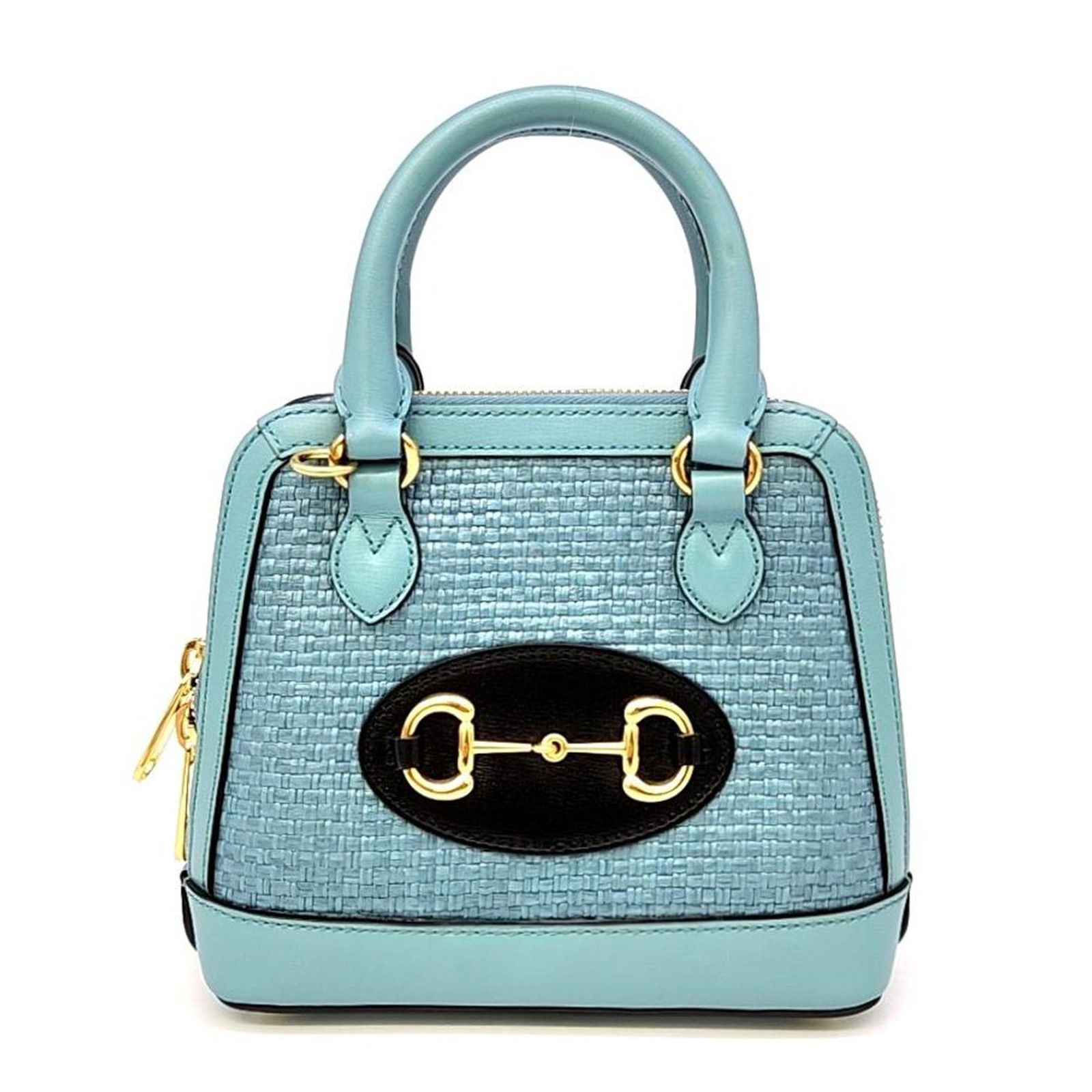 Gucci Horsebit 1955 Mini Top Handle Bag (640716) (7285148) in Blue, Women's