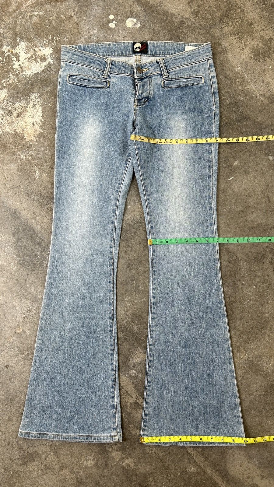 Hysteric Glamour × Japanese Brand × Love Machine Y2K Love Machine - Flared Jeans (30x31.2) Size US 30 / EU 46 - 12 Thumbnail