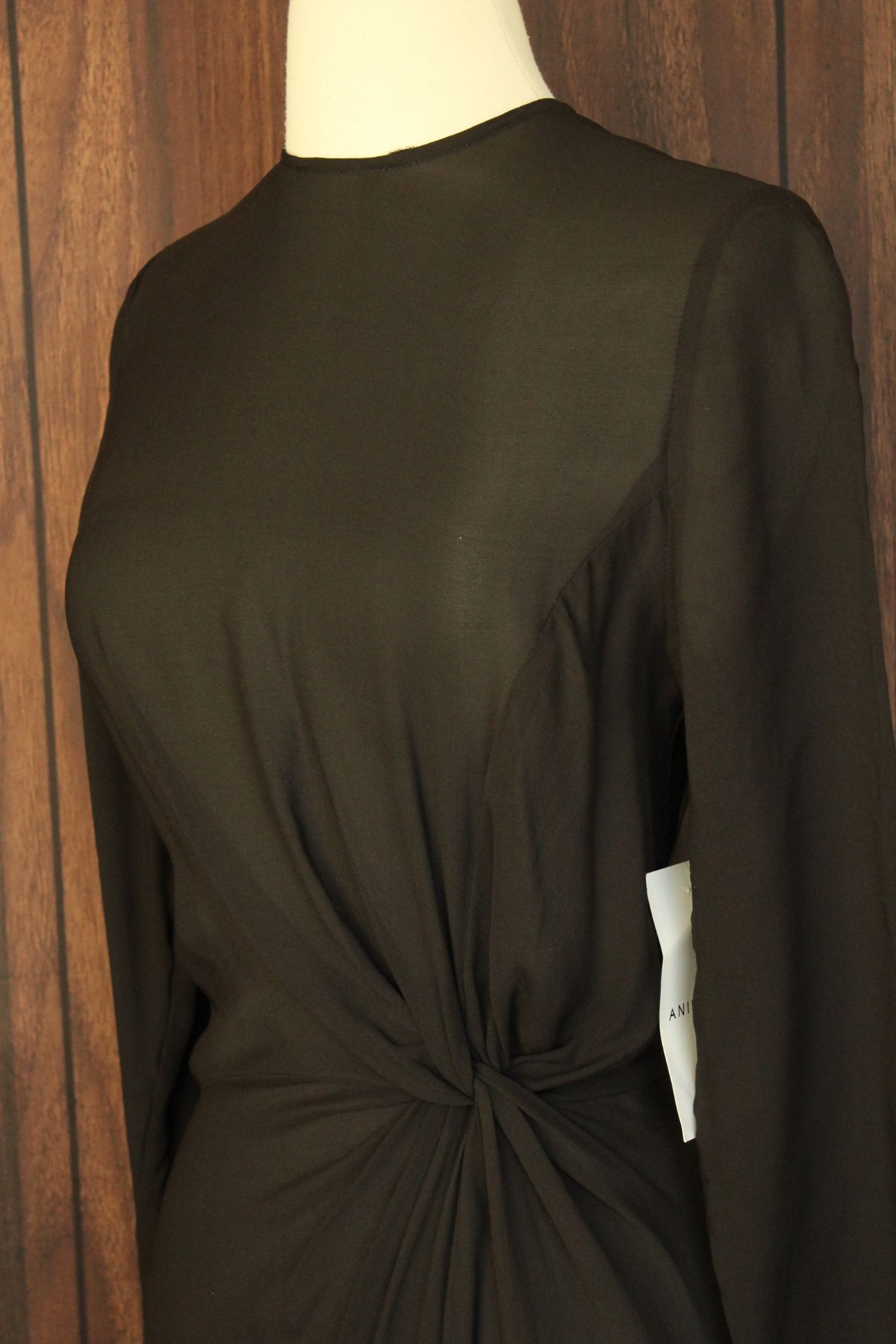 Anine Bing Anine Bing New With Tags Black Dress, Sz Small, Silk Chiffon Size S / US 4 / IT 40 - 7 Thumbnail