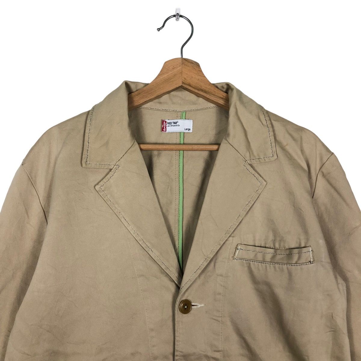 Levi's 🔥90’s Vintage Chore Jacket Double Breast Levi’s Red Tab Size US L / EU 52-54 / 3 - 3 Thumbnail