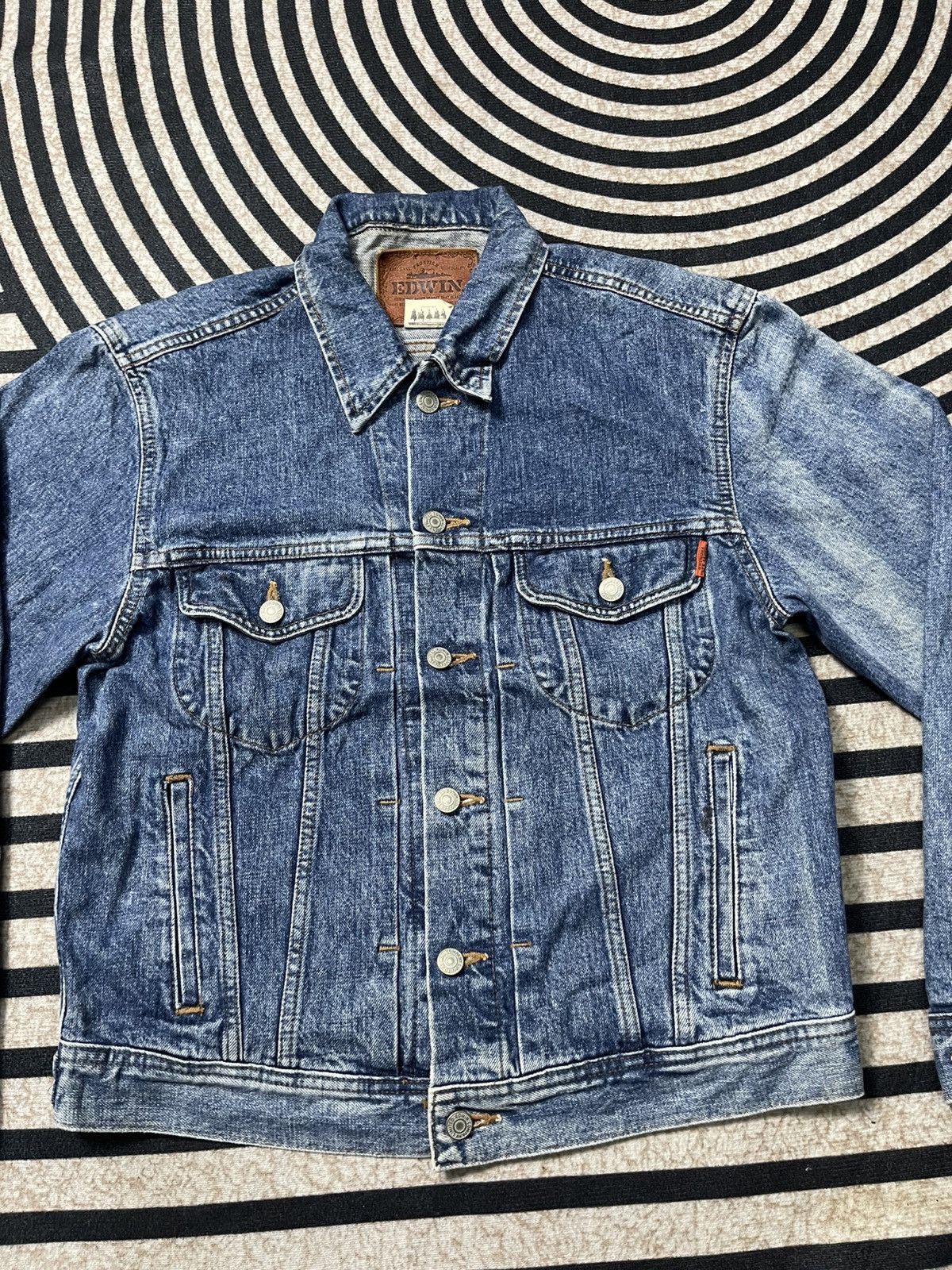 Edwin VINTAGE 90s EDWIN WESTERN DENIM JACKET Size US L / EU 52-54 / 3 - 5 Thumbnail