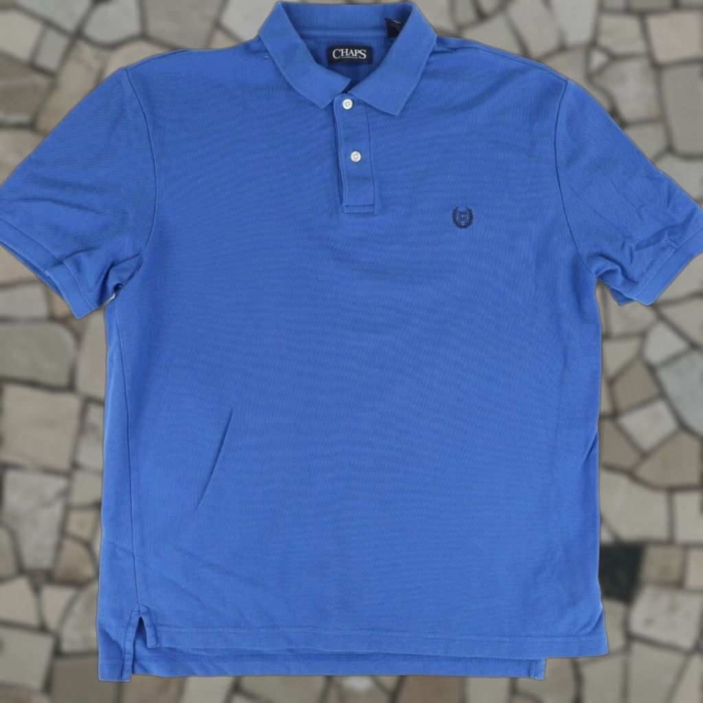 Chaps **Chaps Classic Cotton Solid Blue Men's Polo Shirt L** User: **Chaps Classic Blue Men's Solid Cotton Polo Shirt L** Size US L / EU 52-54 / 3 - 1 Thumbnail