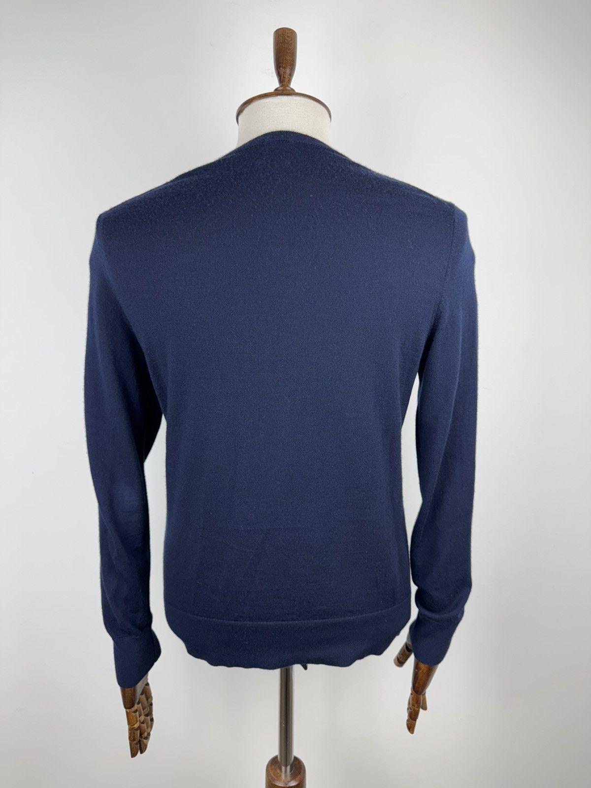 Japanese Brand John Lewis Wool Crew Neck Sweater Navy Blue Jumper size M Size US M / EU 48-50 / 2 - 3 Thumbnail