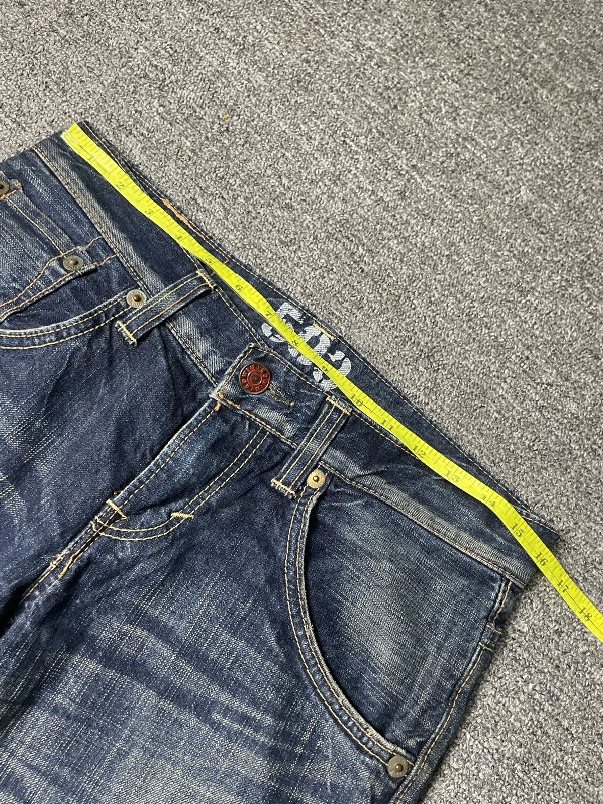 Edwin × Vintage EDWIN 503 x BLUE TRIP Flare Jeans (93) Size US 32 / EU 48 - 5 Thumbnail