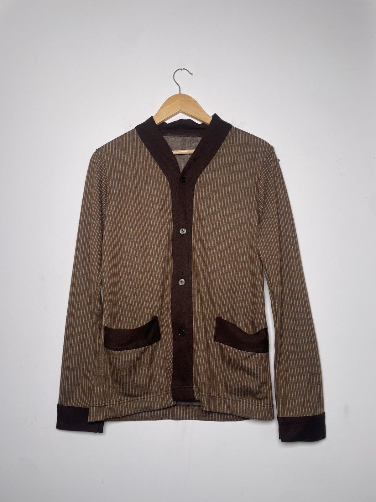 Other Vintage Brown Striped Knit Cardigan (S) Size US S / EU 44-46 / 1 - 1 Thumbnail