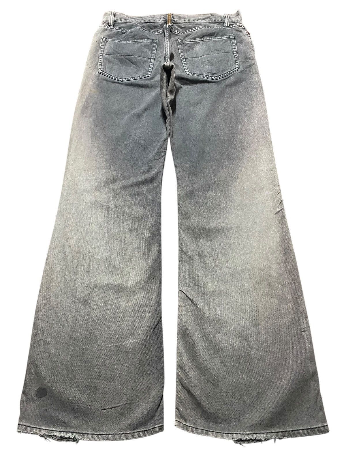 FCUK × French Connection Y2K Fuck Corduroy x Half Jeans Distressed Baggy Jeans Size US 32 / EU 48 - 2 Thumbnail
