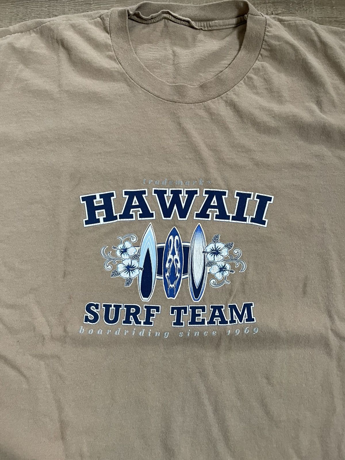 Vintage Single Stitch 90s Hawaii Surf Team T-Shirt Size US L / EU 52-54 / 3 - 2 Thumbnail