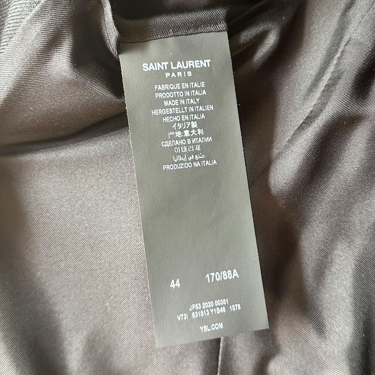 Saint Laurent Paris Saint Laurent 2020 black single-breasted blazer Size 44S - 7 Thumbnail
