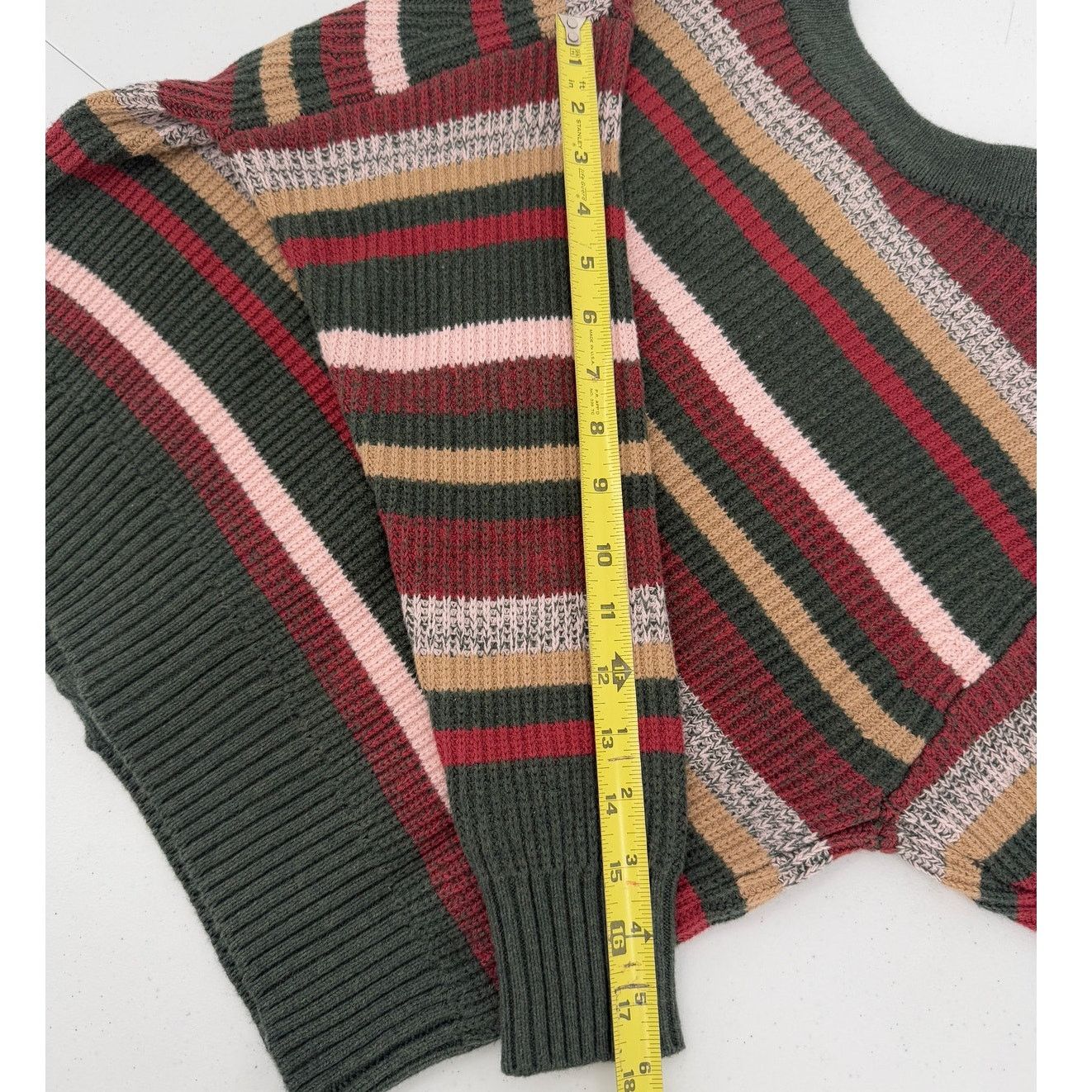 Marine Layer NWT Marine Layer Robin Merino Wool Multi Stripe Cardigan Size XS / US 0-2 / IT 36-38 - 10 Thumbnail