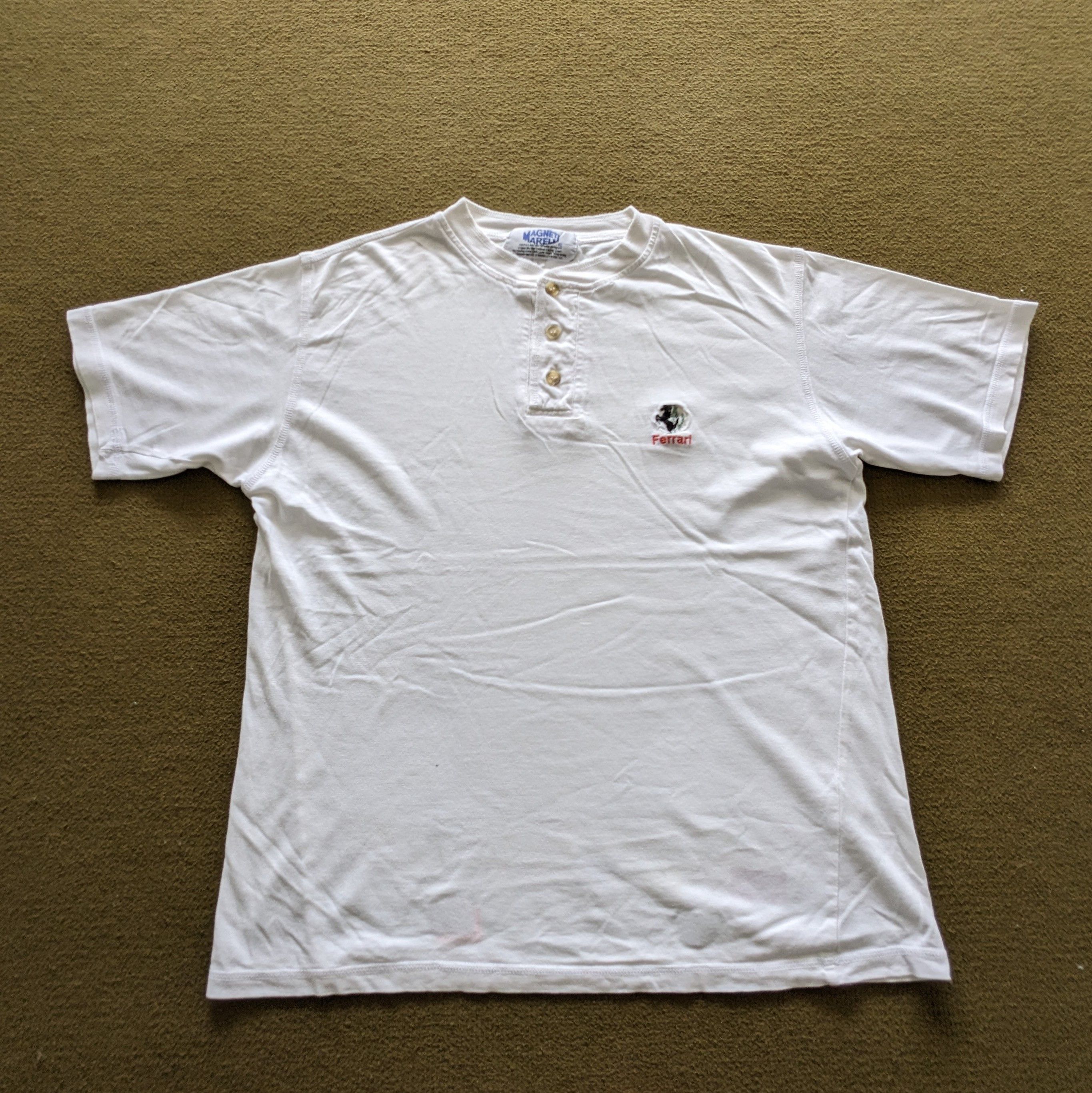 Vintage Vintage MAGNETI MARELLI FERRARI Formula One T-shirt Size US M / EU 48-50 / 2 - 1 Thumbnail