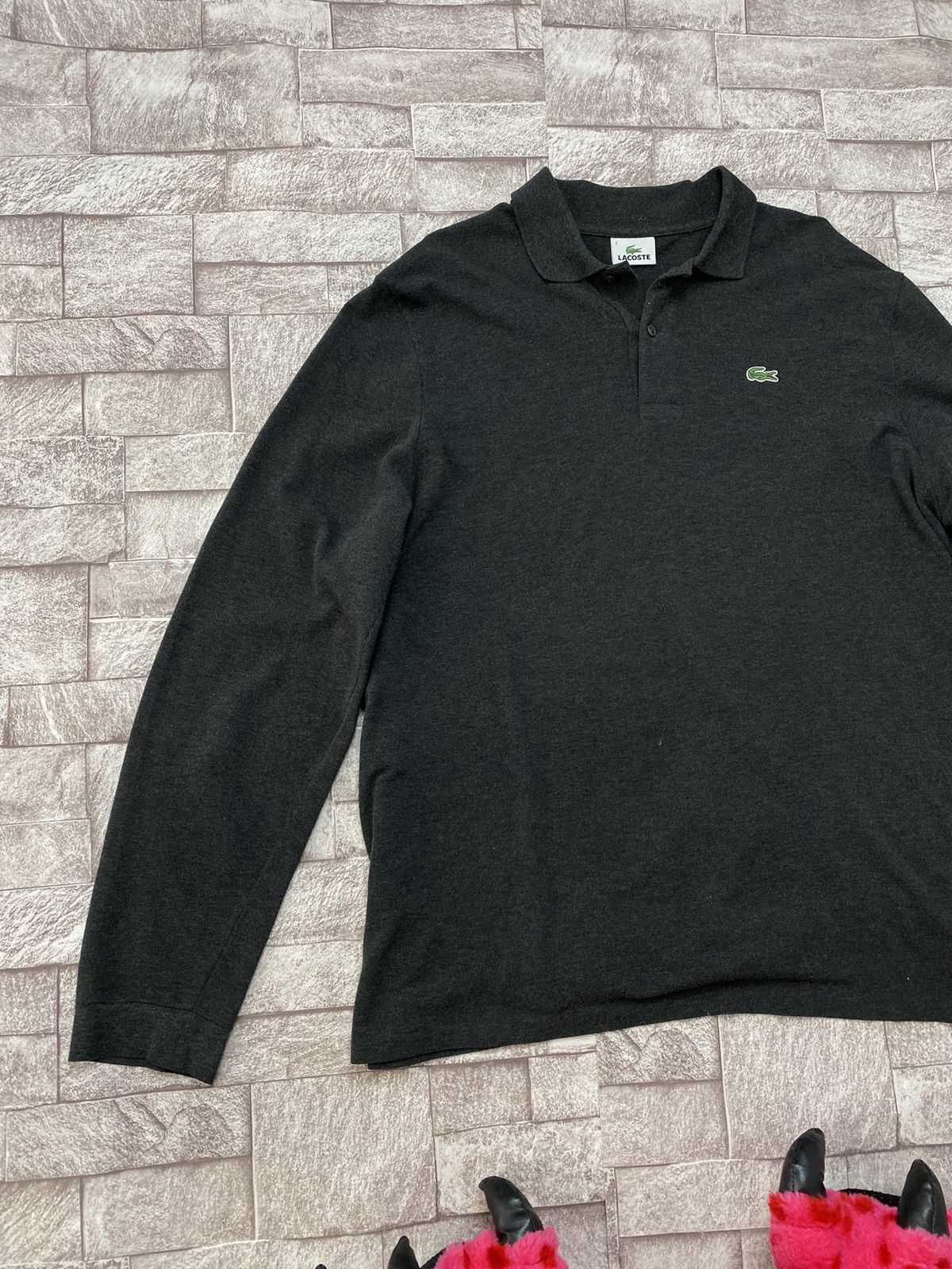 Lacoste × Vintage LACOSTE Vintage Rugby Longsleeve Shirt Jumper Size US XXL / EU 58 / 5 - 4 Thumbnail