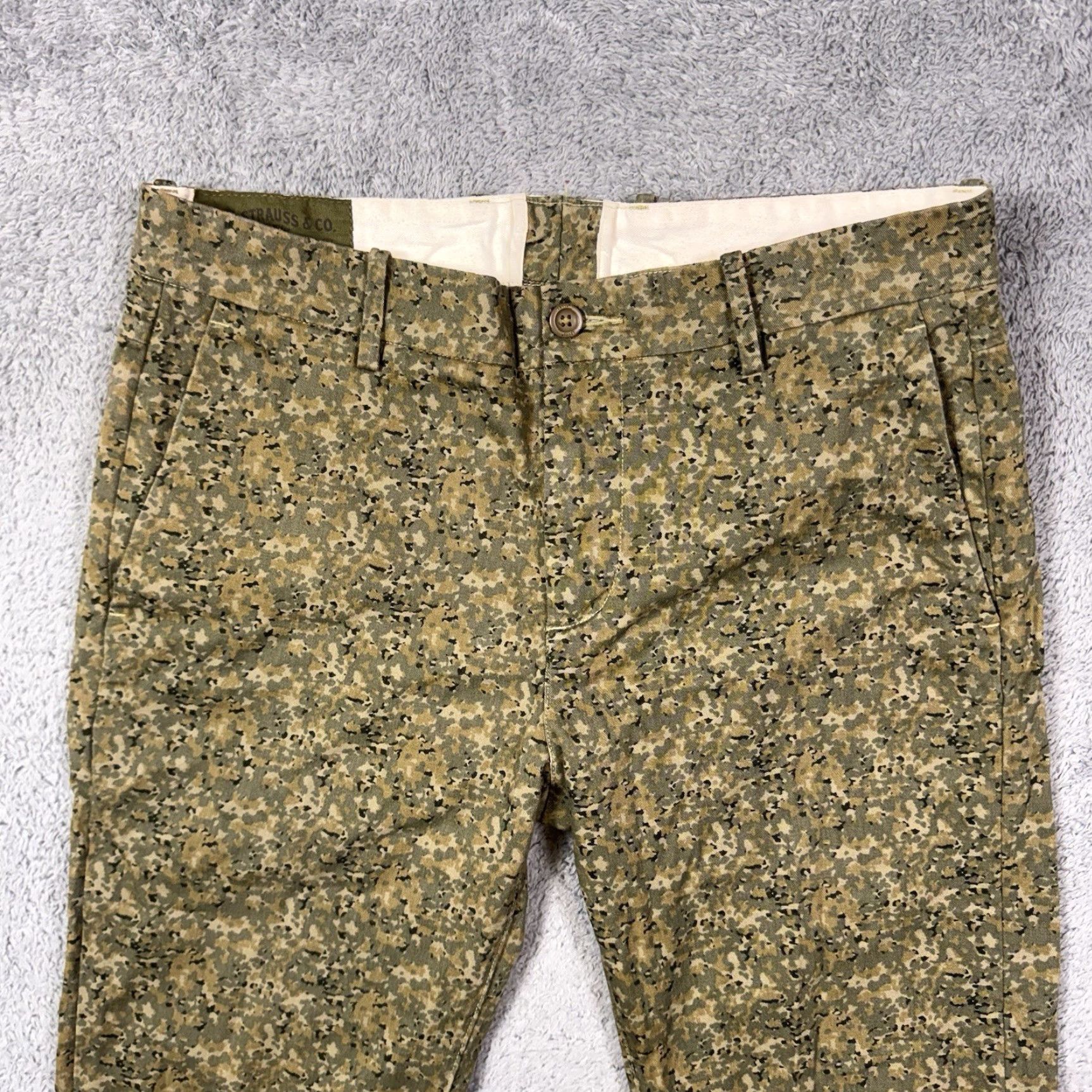 Levi's Levis Pants Mens 32x34 Camo Trouser Army Utility Baggy Work Military Fatigue Cargo Pants Mens Regular Green Camouflage Army Theme 90s? Size US 32 / EU 48 - 3 Thumbnail