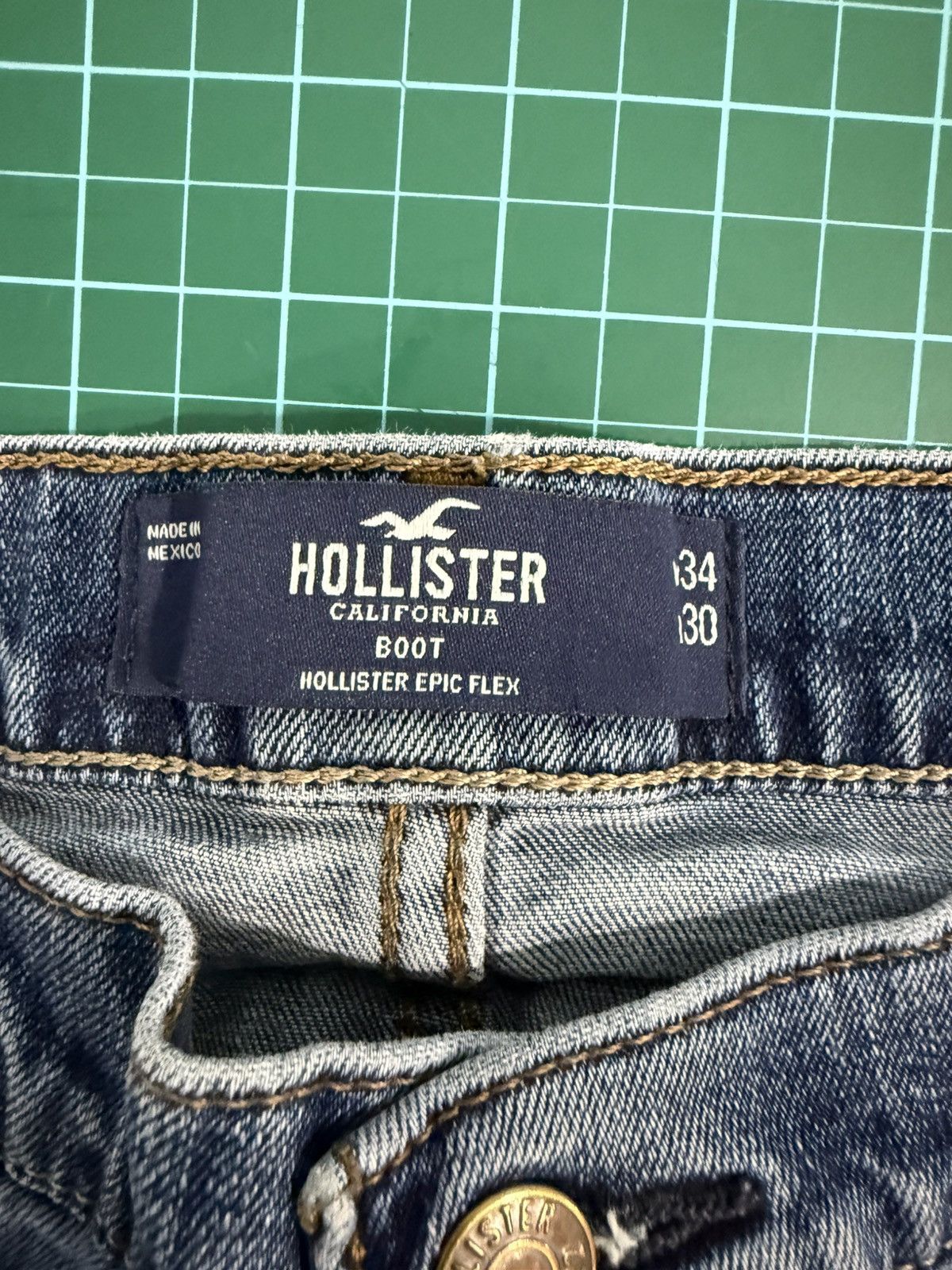 Hollister Hollister Blue Denim Jeans Boot Cut Size US 34 / EU 50 - 3 Thumbnail