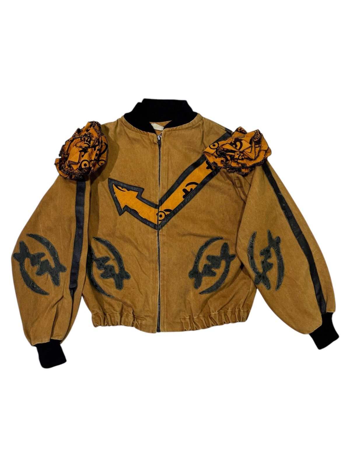 Vintage VERY RARE VINTAGE JACKET CROP VERONICA SEGERS REWORK Size S / US 4 / IT 40 - 1 Thumbnail