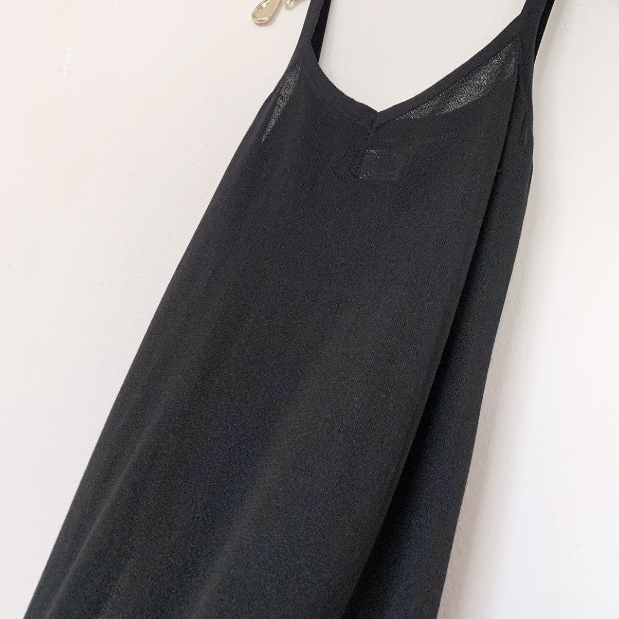 Chanel Chanel sheer logo black knit dress Size M / US 6-8 / IT 42-44 - 12 Thumbnail