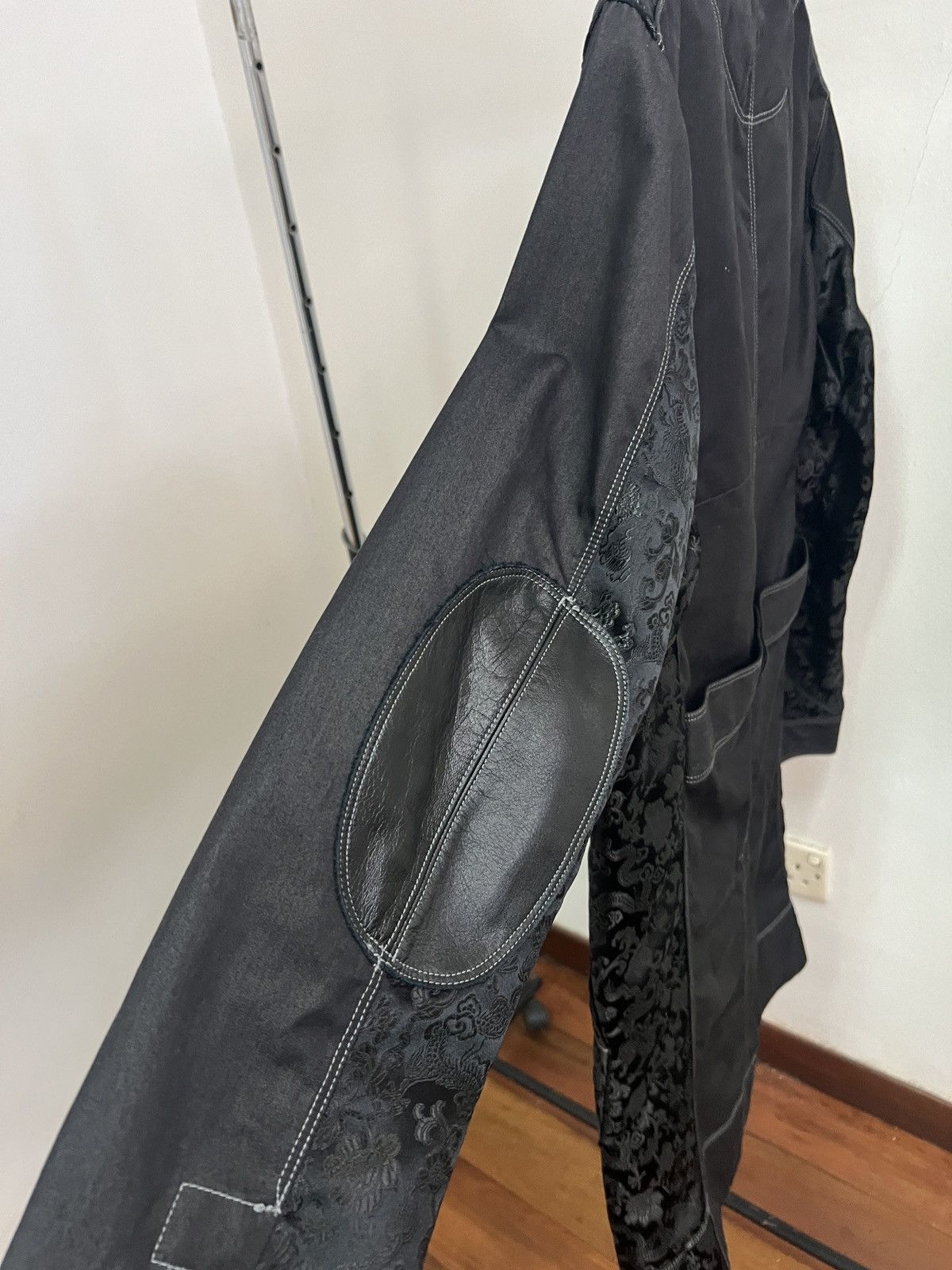 Comme des Garcons SS22 Junya Watanabe Man Jacquard Shop Long Coat Jacket Size US M / EU 48-50 / 2 - 5 Thumbnail