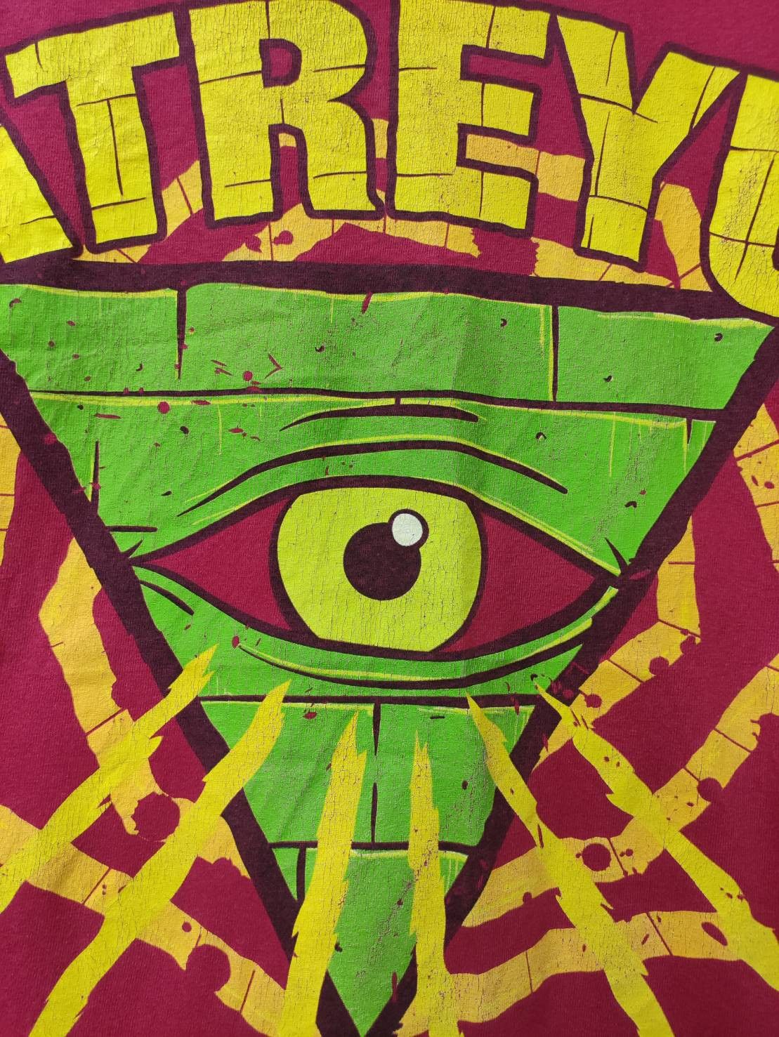 Band Tees Vtg 00's Atreyu Band " Eye of Providence " T-Shirt Size US M / EU 48-50 / 2 - 3 Thumbnail