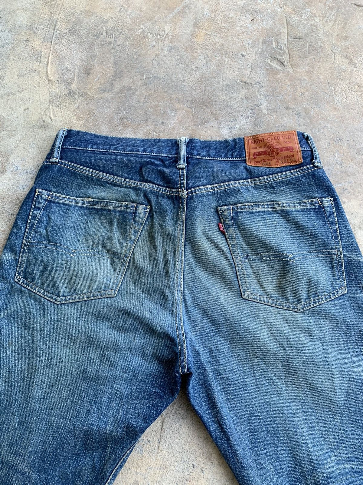 Japanese Brand × Kapital × Vintage Eight-G 880 Redline Selvedge Distressed Denim Size US 32 / EU 48 - 11 Thumbnail