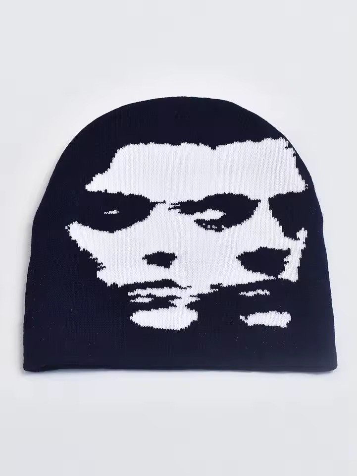 Japanese Brand Y2k Goth Double Face Bennie Hat Size ONE SIZE - 2 Thumbnail