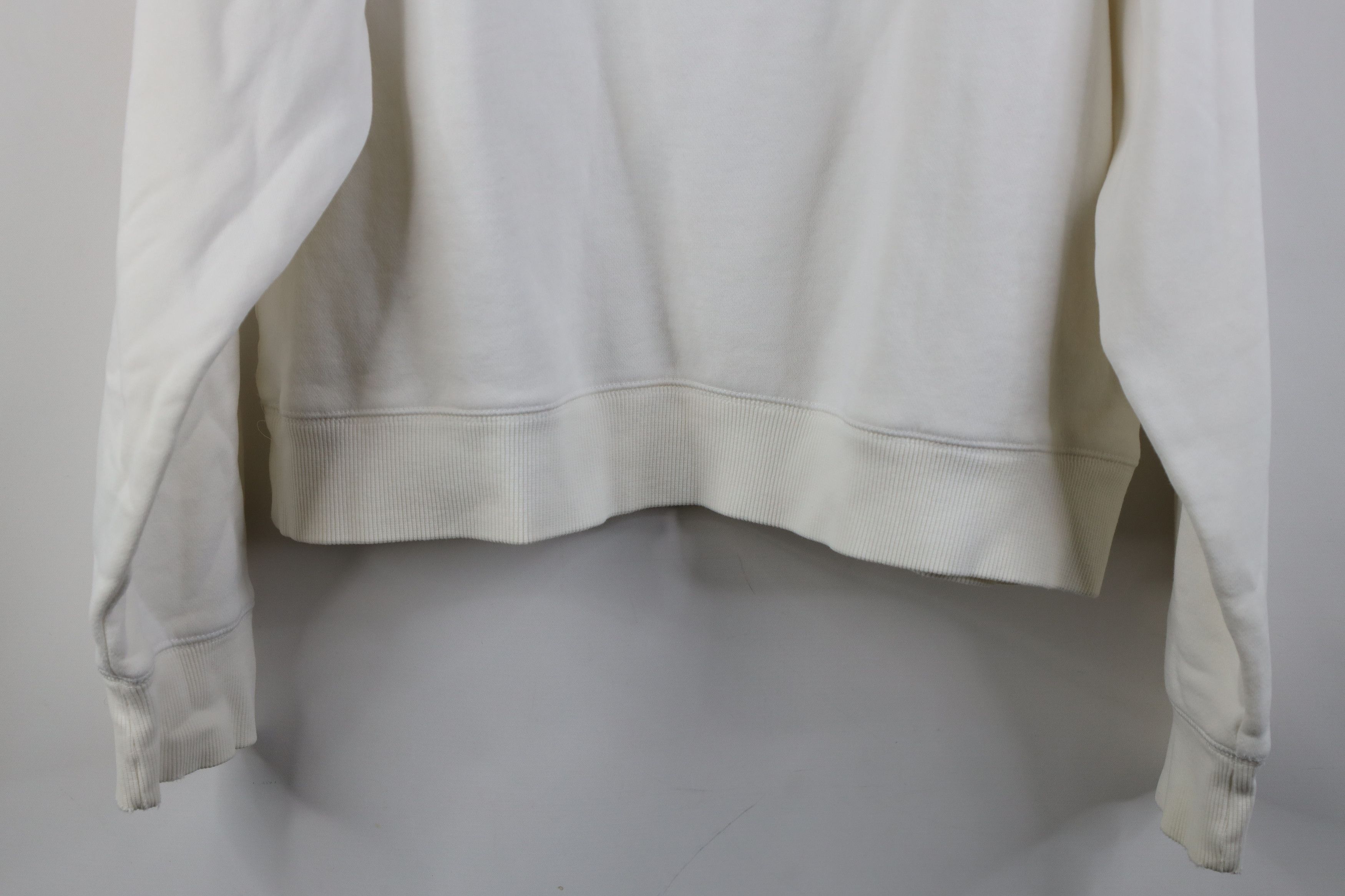 Adidas Vintage 90s Y2K Adidas Babydoll Cropped Sweatshirt White Size L / US 10 / IT 46 - 15 Thumbnail