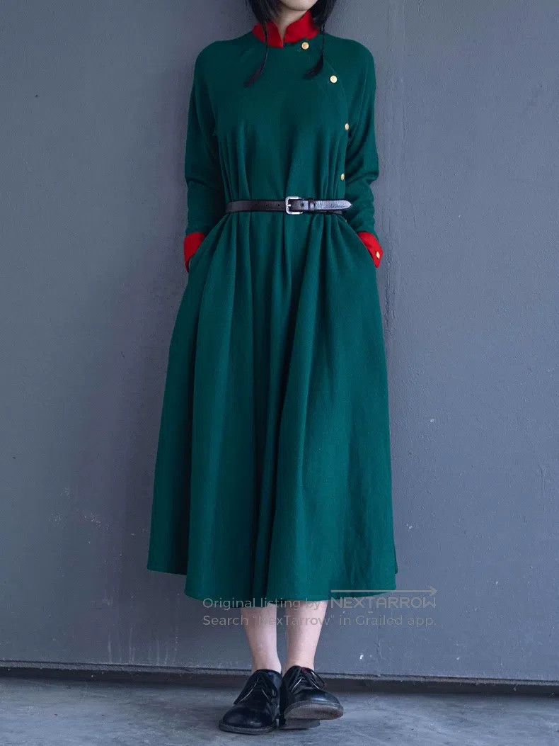 Kenzo Kenzo Early runway wool dress Size M / US 6-8 / IT 42-44 - 1 Thumbnail