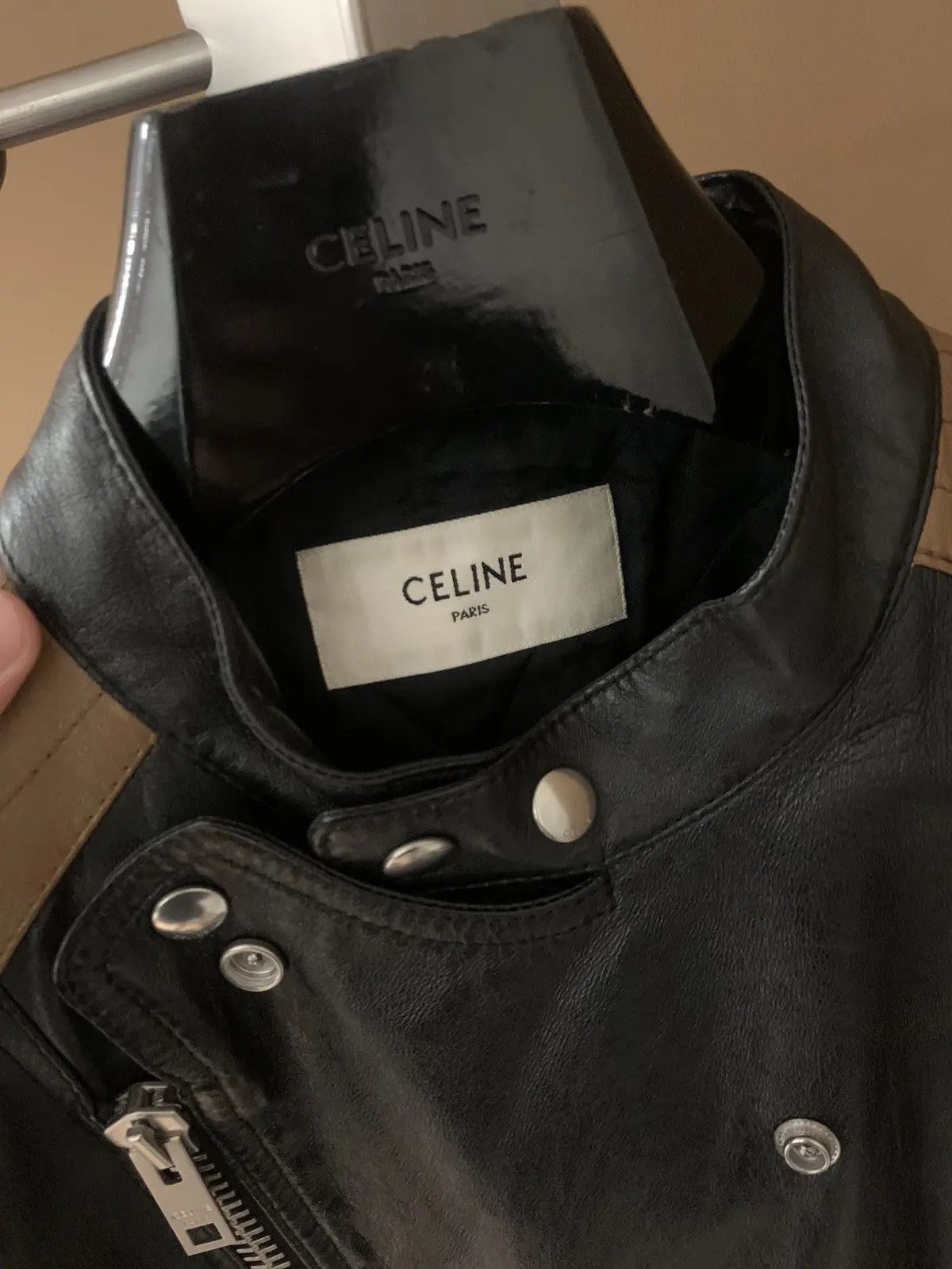 Celine Celine Racer Lambskin Leather Jacket Size US M / EU 48-50 / 2 - 5 Thumbnail