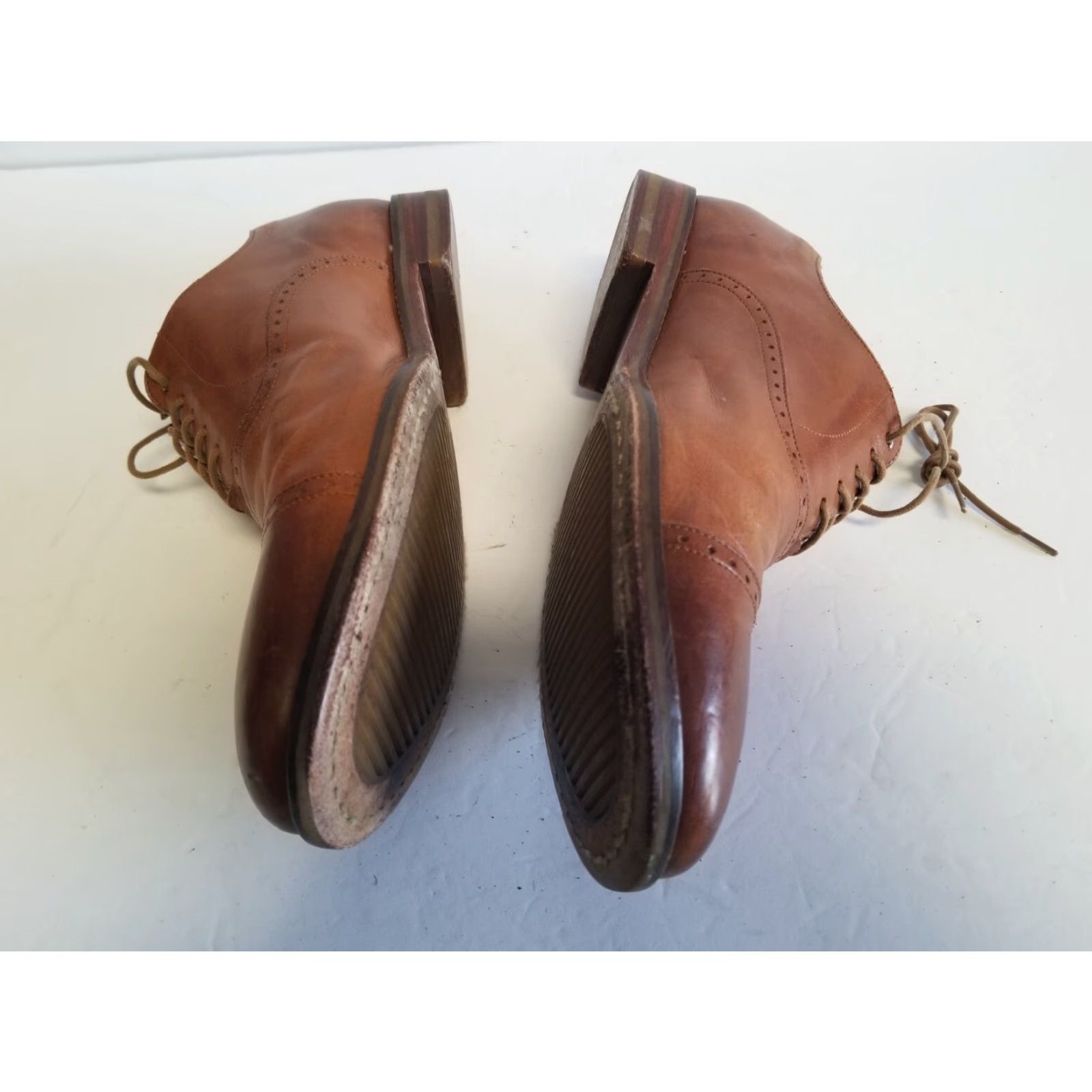 Cole Haan Cole Haan Oxford Dress Shoes Cap Toe Leather Brown 10.5 US Mens Shoes Size ONE SIZE - 7 Thumbnail