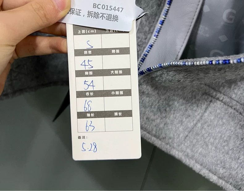 Givenchy Givenchy Grey leather collar jacket size S / 98 new / 2 Size US S / EU 44-46 / 1 - 3 Thumbnail