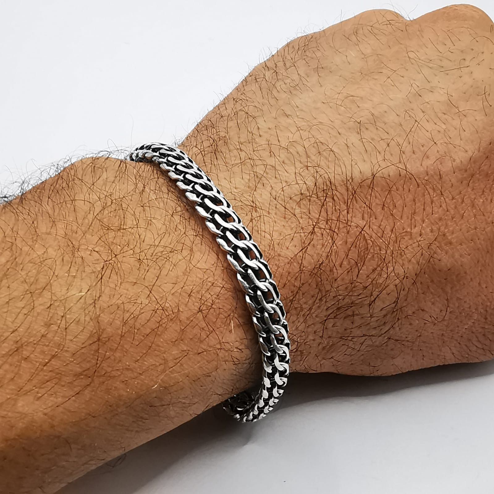 Vintage Vintage Bracelet Jewelry,925 Sterling Silver,Handmade 23,75g Size ONE SIZE - 3 Thumbnail