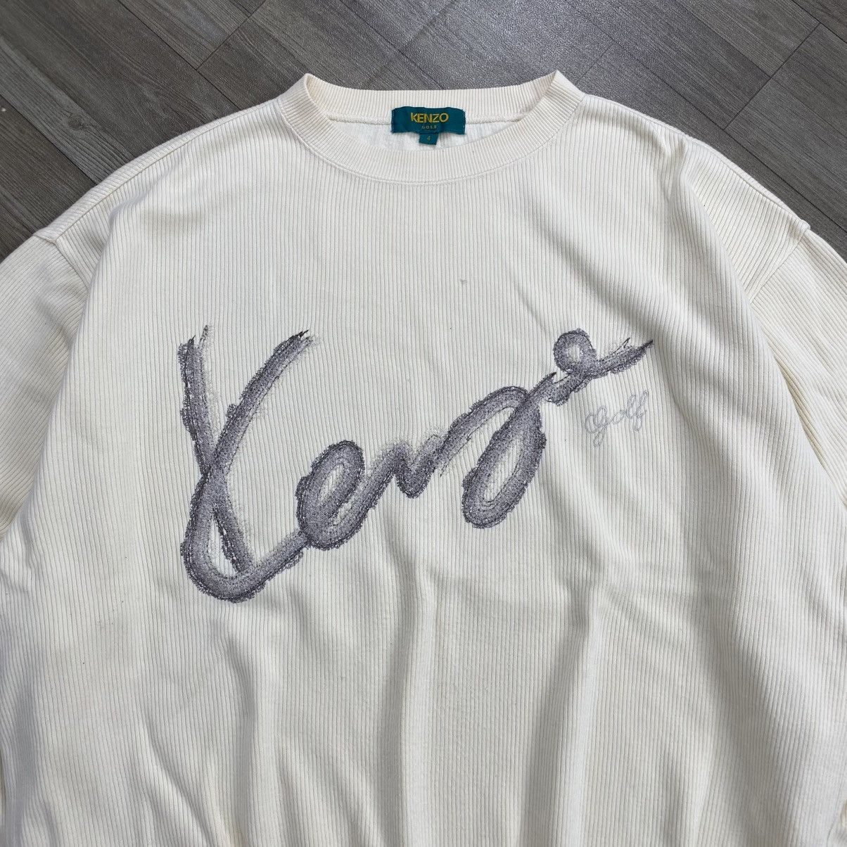 Kenzo Vintage Kenzo Golf Big Logo Sweatshirt Luxury Size US L / EU 52-54 / 3 - 2 Thumbnail