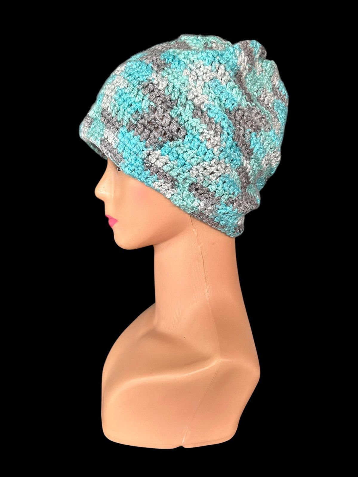 Japanese Brand × Kapital × Vintage Crochet Knitted Handmade Beanie Hats Rare ☠️☠️ Size ONE SIZE - 2 Thumbnail