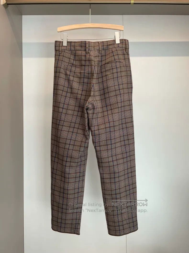 Brunello Cucinelli Brunello Cucinelli Caramel Plaid New Wool Long Trousers Size 26" / US 2 / IT 38 - 2 Thumbnail