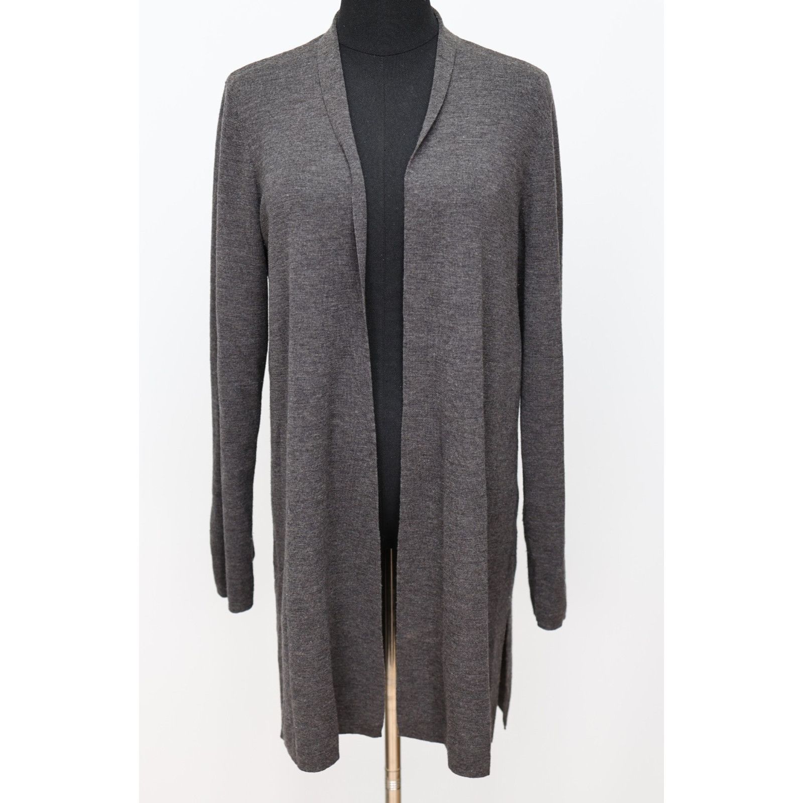 Eileen Fisher EILEEN FISHER Merino Wool Long Open Front Cardigan Size M Size M / US 6-8 / IT 42-44 - 2 Thumbnail