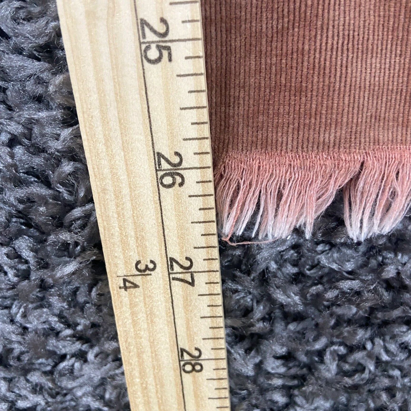 American Eagle Outfitters AMERICAN EAGLE Women’s Size 0 Brown Corduroy Jeans Frayed Hem Straight Size 25" / US 0 / IT 36 - 6 Thumbnail