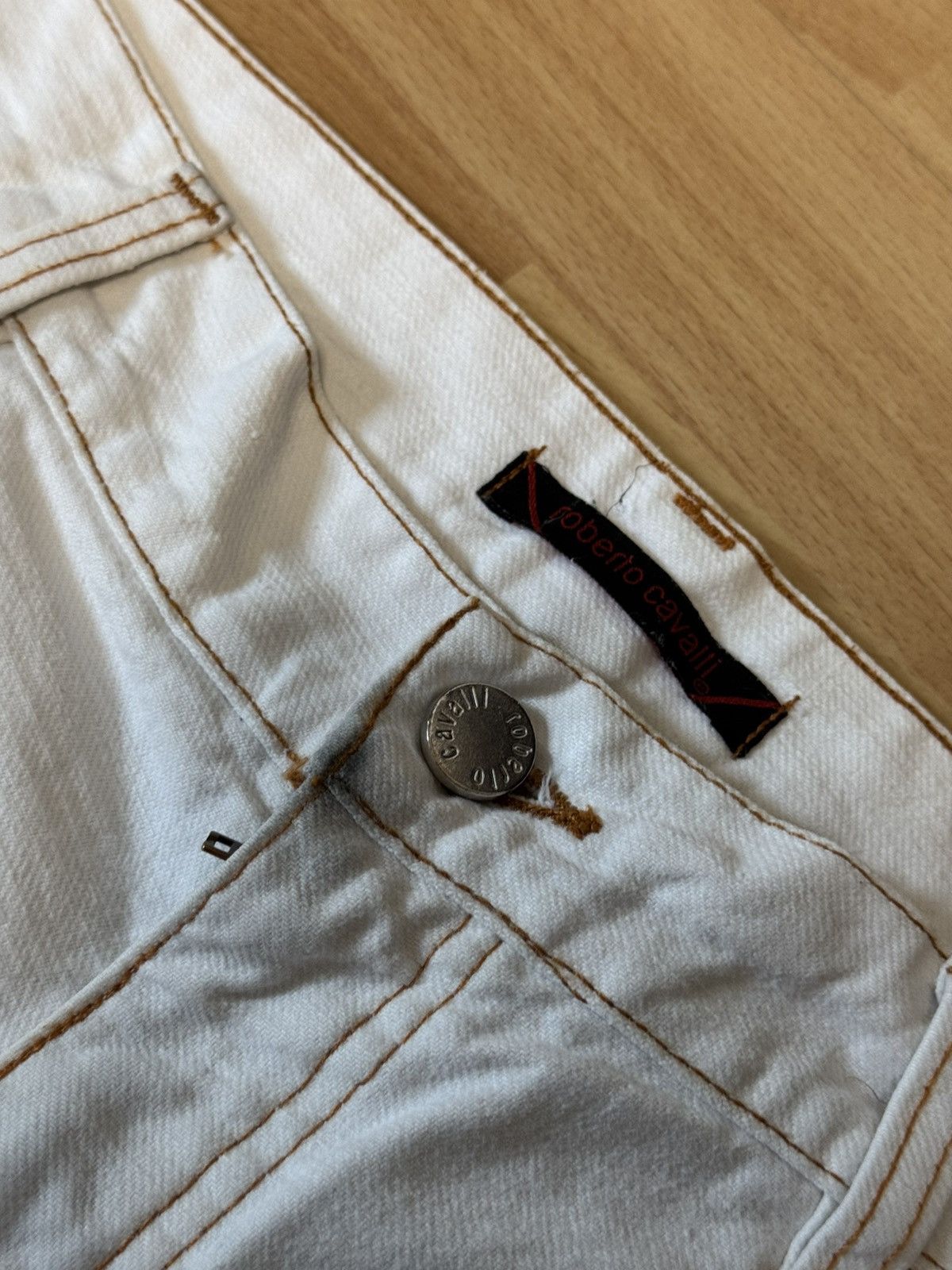 Roberto Cavalli Roberto Cavalli mainline straight fit Jeans white Size US 32 / EU 48 - 3 Thumbnail