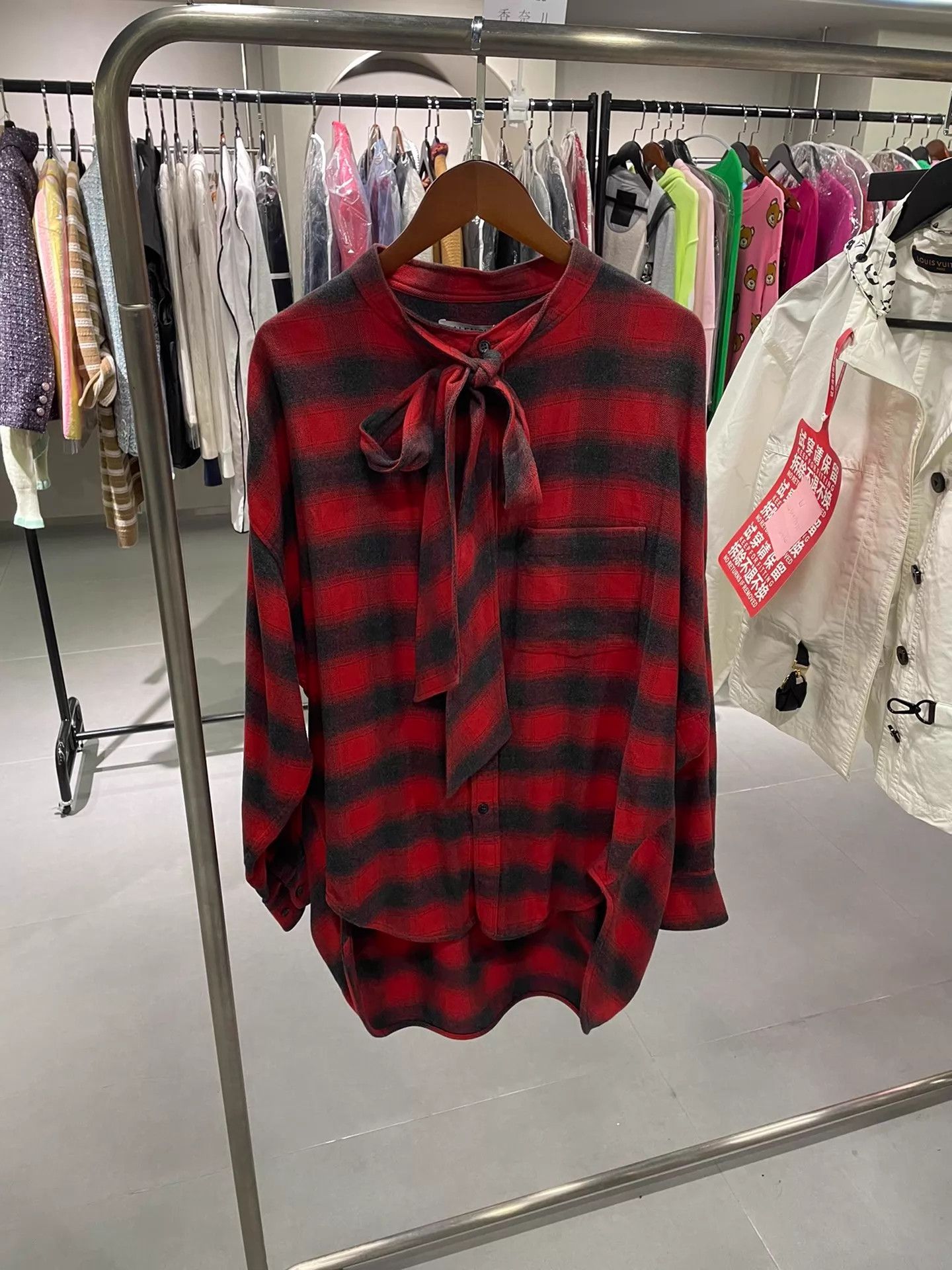 Balenciaga BALENCIAGA Big Logo Striped Shirt 36 Very Good Authentic Size XS / US 0-2 / IT 36-38 - 1 Thumbnail