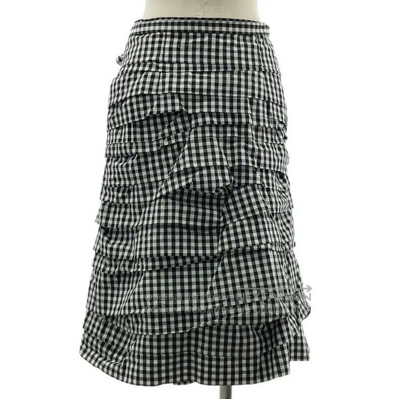 Comme des Garcons Comme Des Garcons size M Plaid flared long skirt Size 23" - 4 Thumbnail