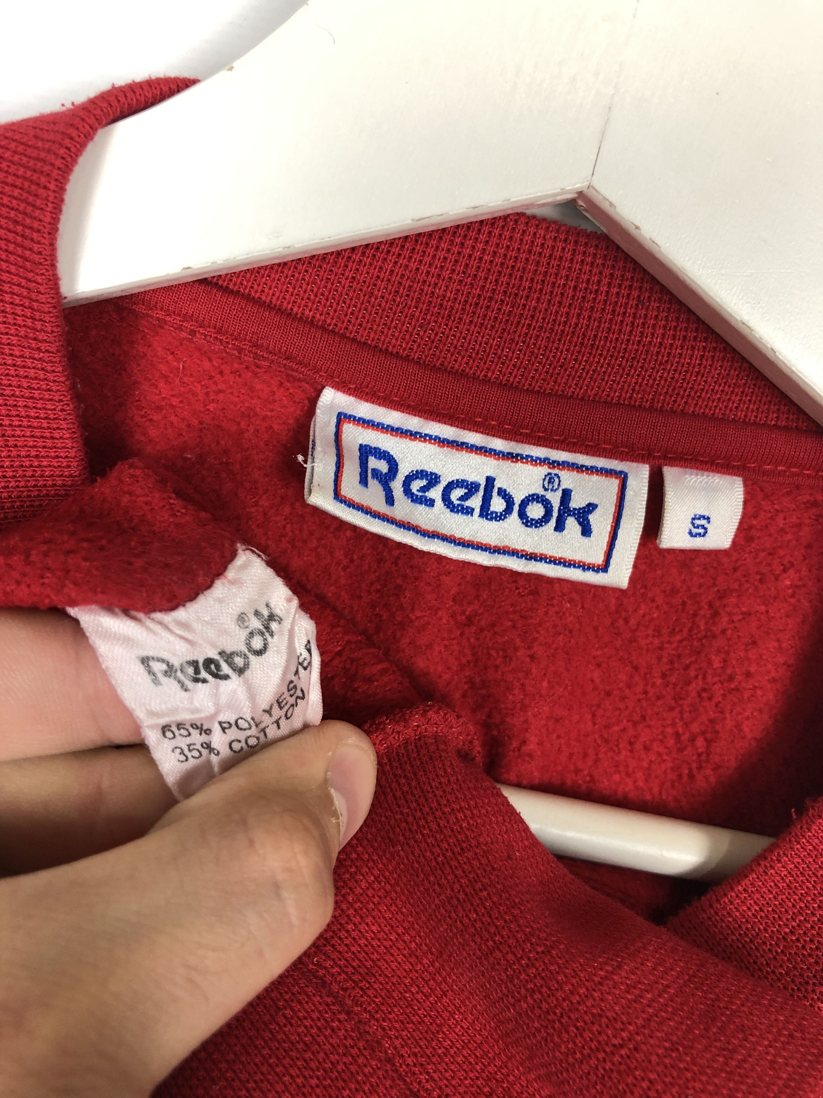Reebok Reebok Vintage Sweathsirt Crewneck Logo Red size S Size US S / EU 44-46 / 1 - 8 Thumbnail