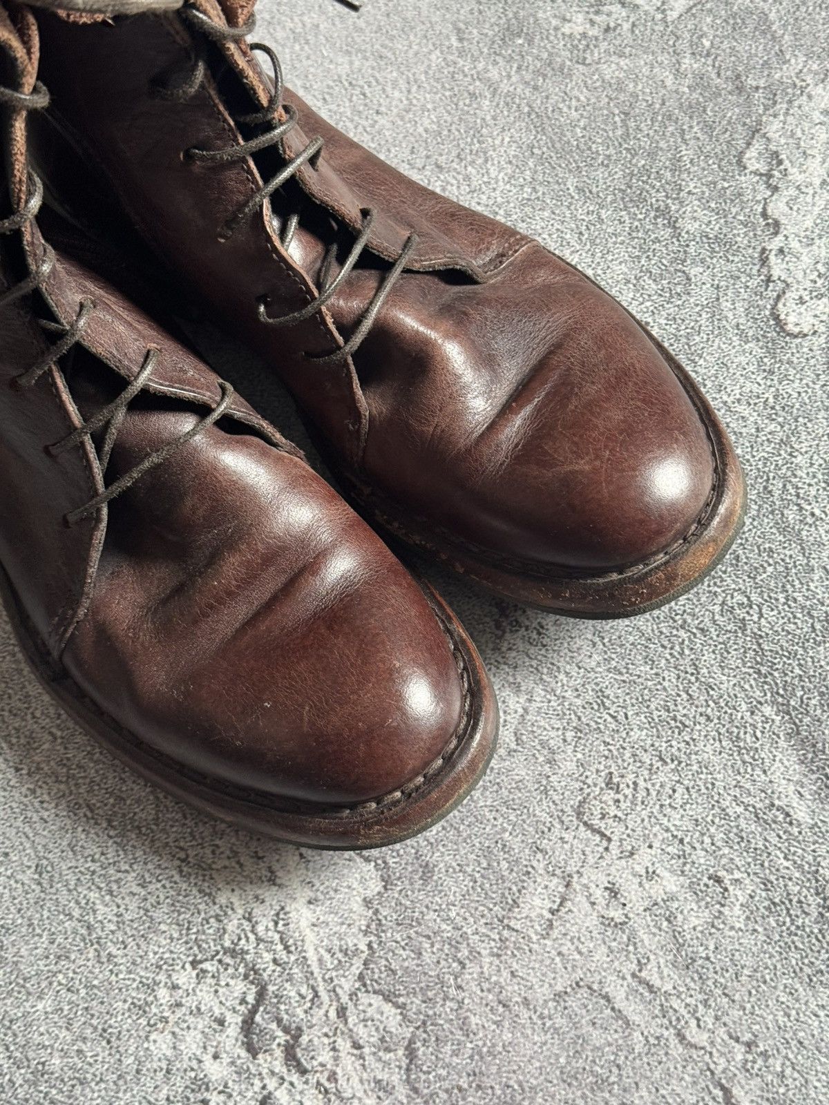 MoMA MOMA 37 brown leather Avantgarde shoes boots casual designer Size US 7 / IT 37 - 17 Thumbnail