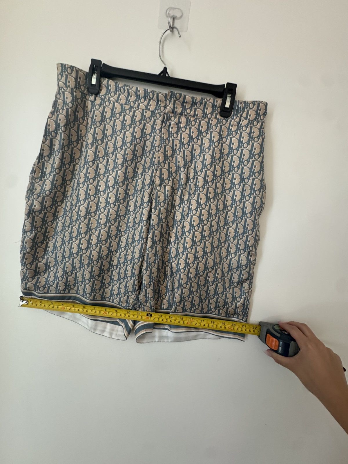 Dior Dior Oblique Silk Shorts Tan/Blue Size US 32 / EU 48 - 9 Thumbnail