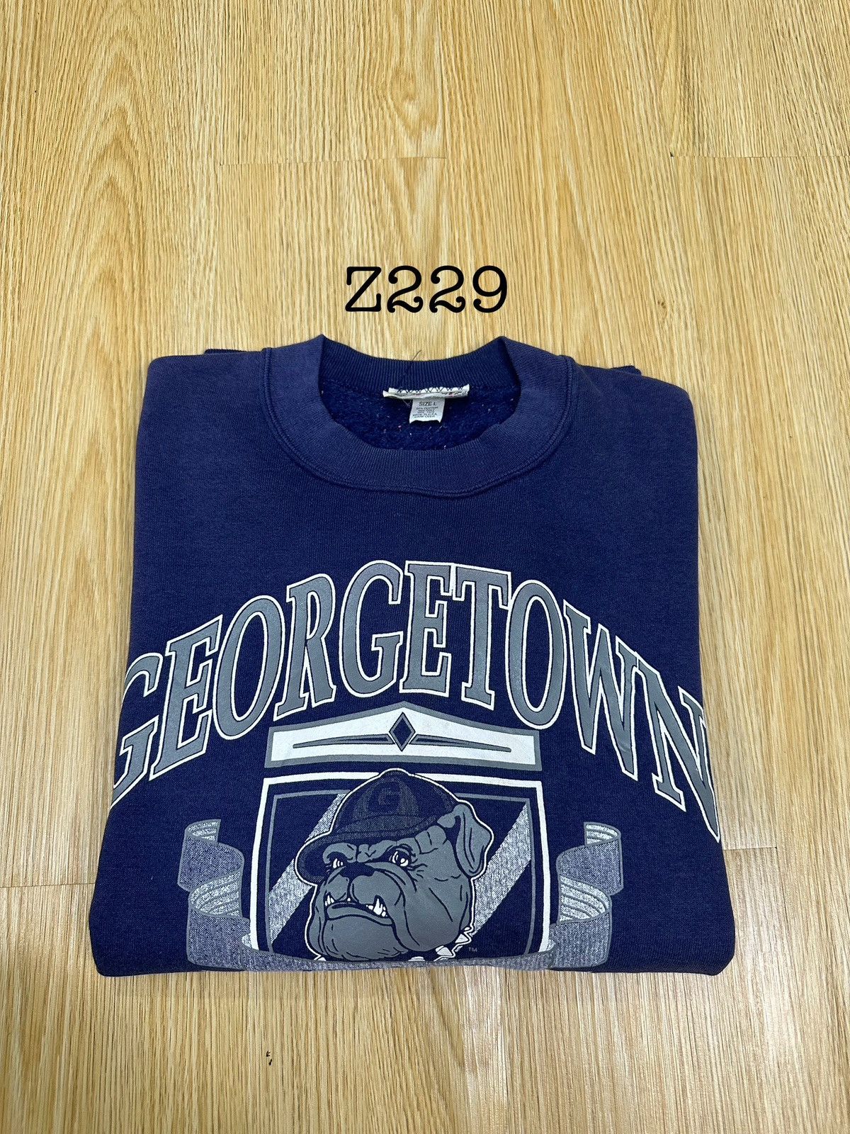Vintage Vintage 90s NBA Georgetown Hoyas Crewneck Z230 Size US L / EU 52-54 / 3 - 12 Thumbnail